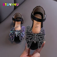 summer new toddler girl shoes children sandals fashion leather butterfly princess girls sandals open toe kids shoes pink black