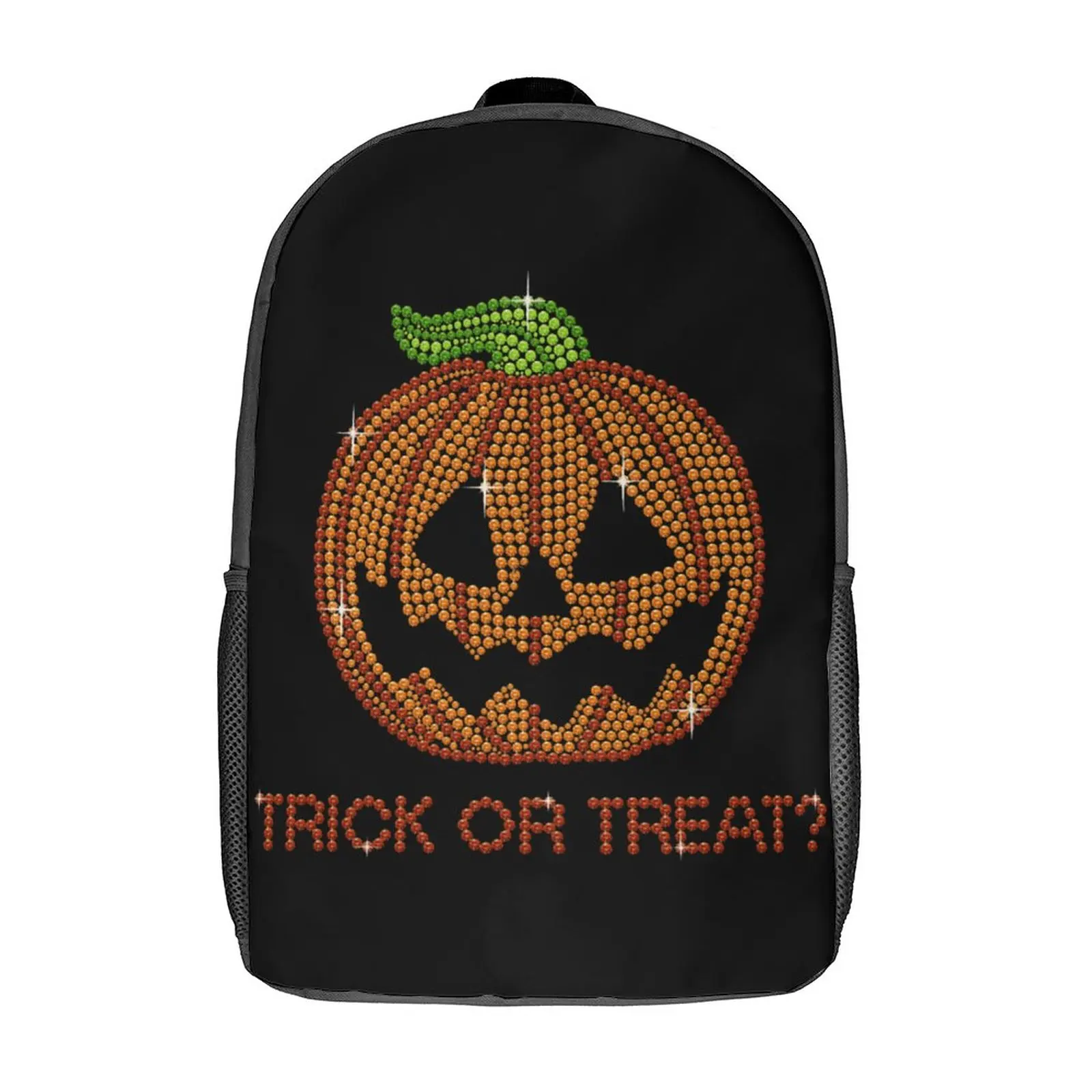 

Рюкзаки для Хэллоуина с тыквой для трюков или подарков, Забавный Прочный уникальный рюкзак из полиэстера, дорожные Молодежные сумки