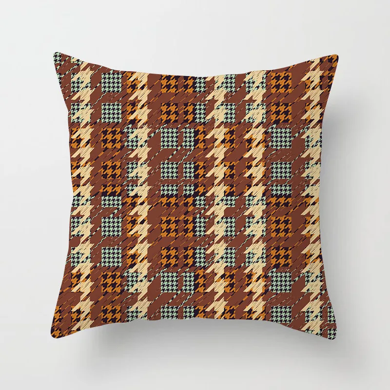 Fuwatacchi нескончаемая клетчатая наволочка в полоску шотландская подушка клетку для