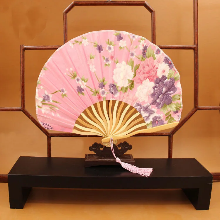 Складной веер в японском винтажном стиле для вечеривечерние танца Ручной Веер