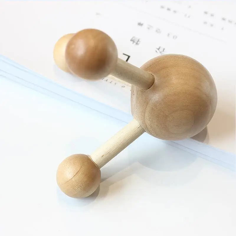 1 шт. деревянный ролик для массажа головы и шеи | Красота здоровье