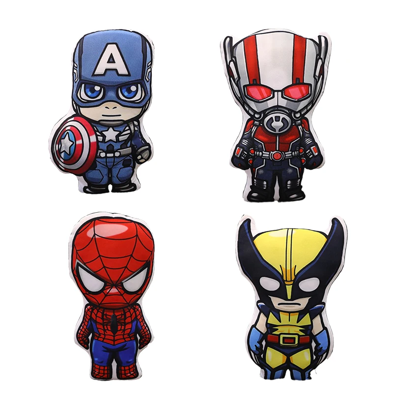 Подушка с героями фильма мстители плюши Человек паук Локи Железный человек