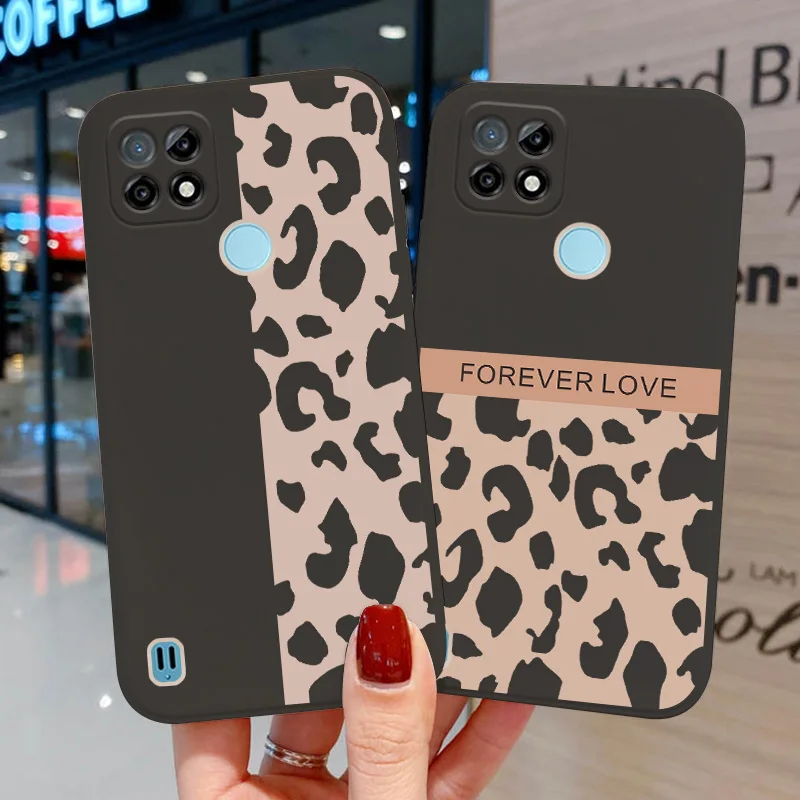 

Silicone Funda For OPPO Realme C21 Case 5 A9 2020 A5 A11 A3s A15 A15S A7 A5S A12 A53 A32 A54 A74 Case Female line drawing Covers