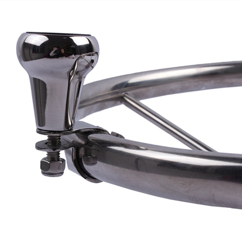 

2 Pcs 316 Stainless Steel Accessories: 1 Pcs Steering Wheel Knob & 1 Pcs Steering Wheel 5 Spoke 25 Degree