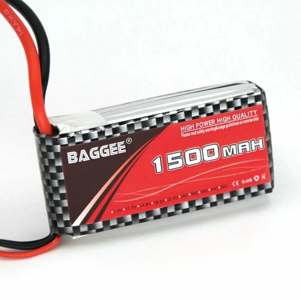 

7.4V 1500mAh 25C 2S 1P Lipo Battery T Plug for RC Helicopter Drone NEW