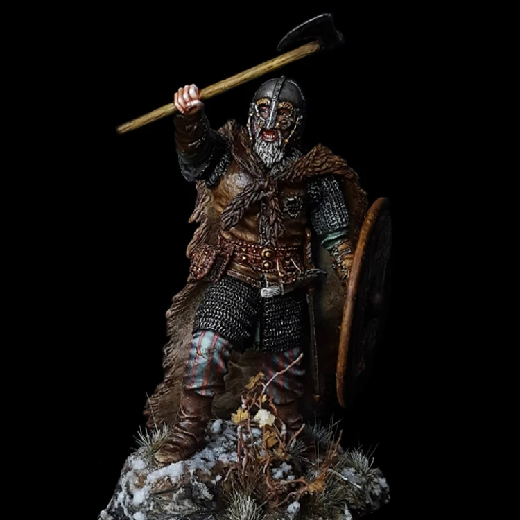 1/24 сборный Набор фигурок из смолы викингов воин|Наборы для сборки моделей| |