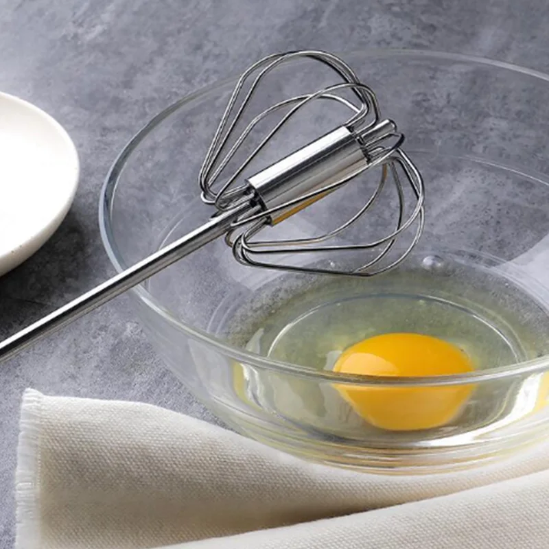 2Pcs Stainless Steel Semi-Automatic Eggbeater Hand-Held Cream Hair Mixer Egg Eggbeater(10 Inch 12 Inch) | Дом и сад