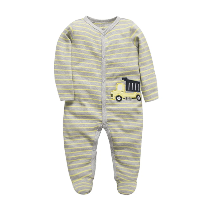 

Baby Boy Girl Footies Pajamas Original Cotton Spring Sleepwear 1piece Pja Mother Animal Christmas Coverall baby'sets