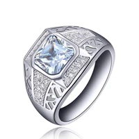 rbnyd fashion jewelry light blue crystal zircon rings for women bijoux lady wedding jewelry gift girls xmas