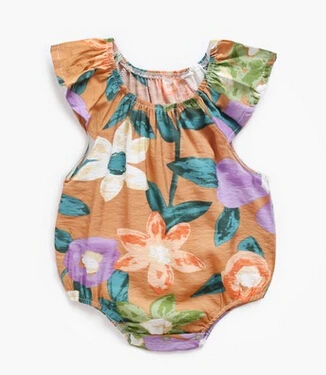 

Newborn Baby Sleeveless Floral Romper 2020 Summer Home Beach Casual Bodysuit Jumpsuits 0-3 Years
