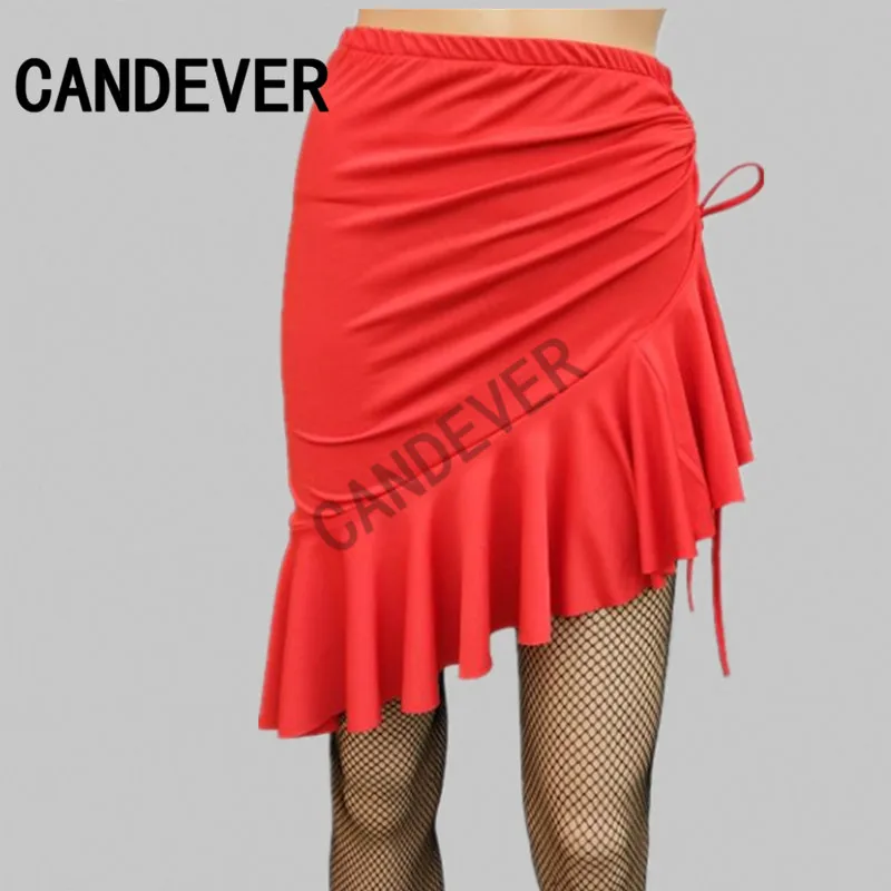 Женское платье для латиноамериканских танцев черное трикотажное с цветочной