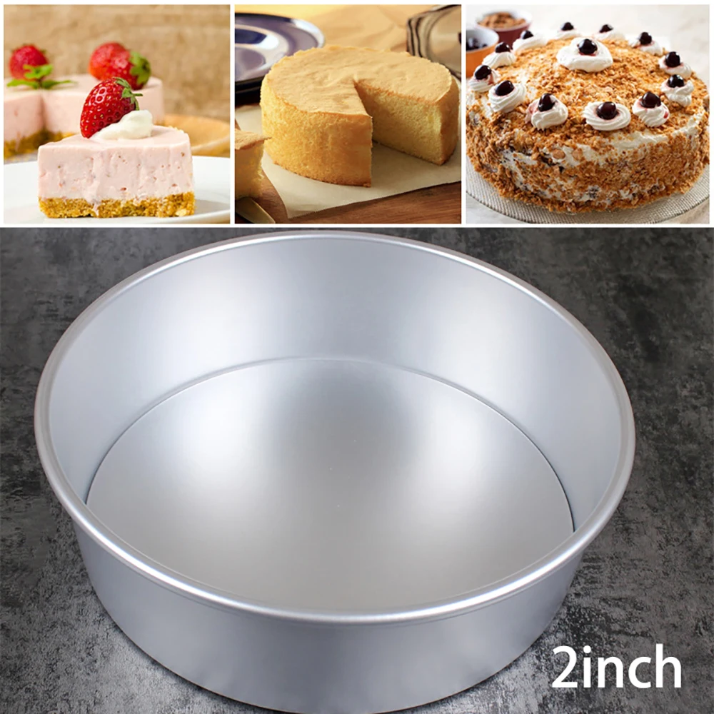 2-дюймовый алюминиевый сплав антипригарная круглая форма для выпечки торта