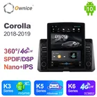 Ownice Android 10,0 автомобильное радио 2 Din для Toyota Corolla 2018 - 2019 GPS 2 Din Авто Аудио система стерео плеер 4G LTE Tesla стиль