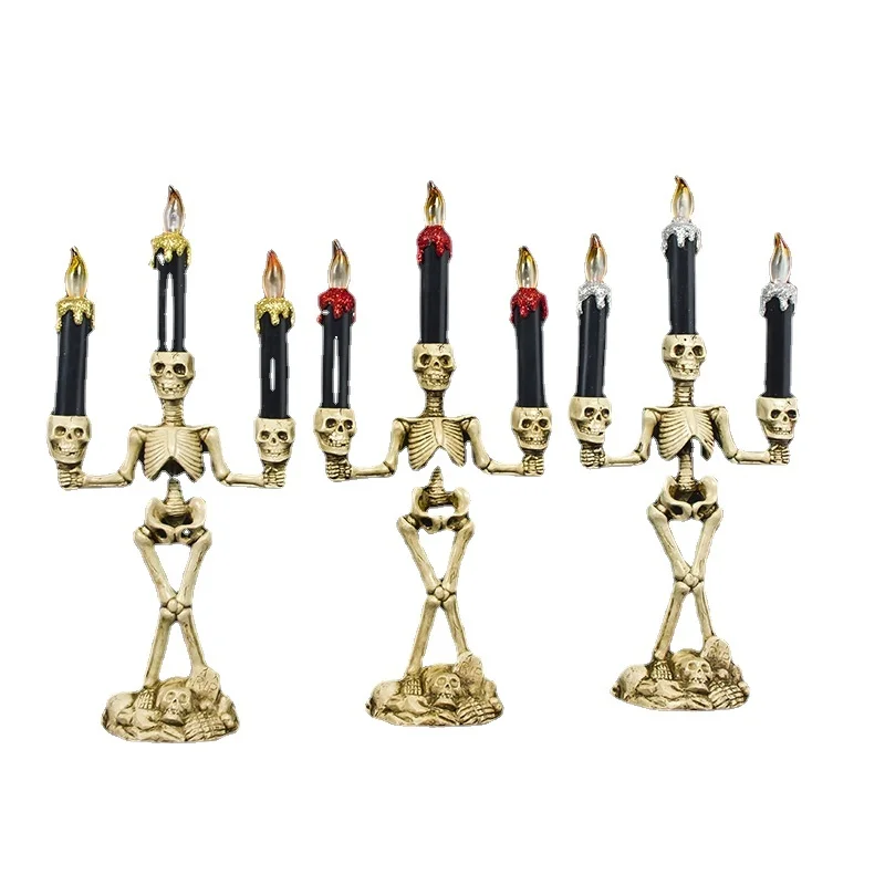 

Украшения для Хэллоуина, светильники, Череп, призраки вечерние ничные свечи, светодиодная тыква, украшение для вечеринки на Хэллоуин