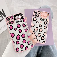 cute leopard print phone cases for iphone xr xs max x 11 12 13 pro max 8 7 plus se 2020 animal frog cat pig tiger hard covers