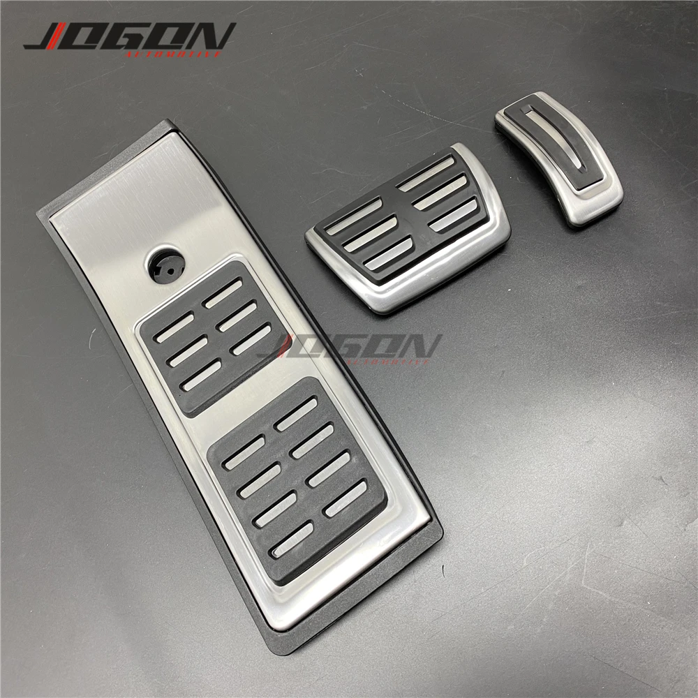 

For Audi Q5 FY 2018 2019 AT Stainless Steel Gas Fuel Brake Foot Footrest Pedal Pad Plate Cover Trim