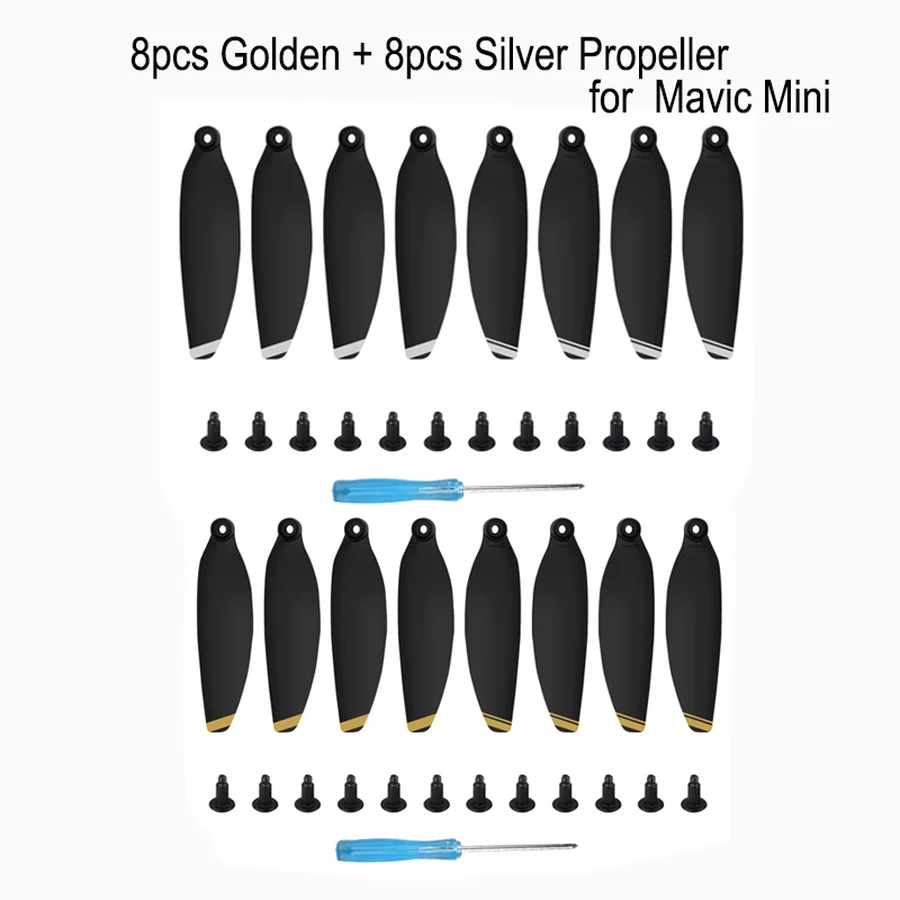 16 шт. малошумный винт 4726F быстросъемные лопасти реквизит для DJI Mavic Mini