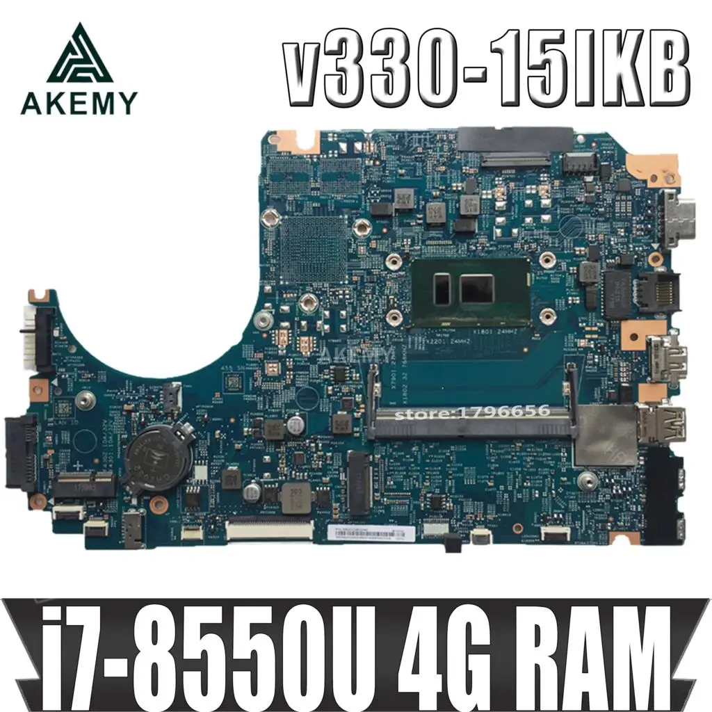 

Для For Lenovo V330-15IKB материнская плата для ноутбука i7-8550U 4G RAM LV315KB MB 17807-3 448.0DC04.0031 5B20Q60093 100% тест не поврежден