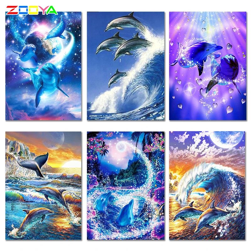 5D сделай сам дельфин специальной формы алмазная живопись животное вышивка 3D
