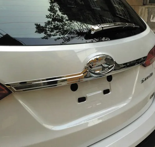 ABS Хромированная Задняя Крышка багажника Накладка для Hyundai Santa Fe ix45 2013 | Автомобили