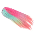 13 длинный прямой парик с челкой для куклы Blythe аксессуары сделай сам розовый зеленый