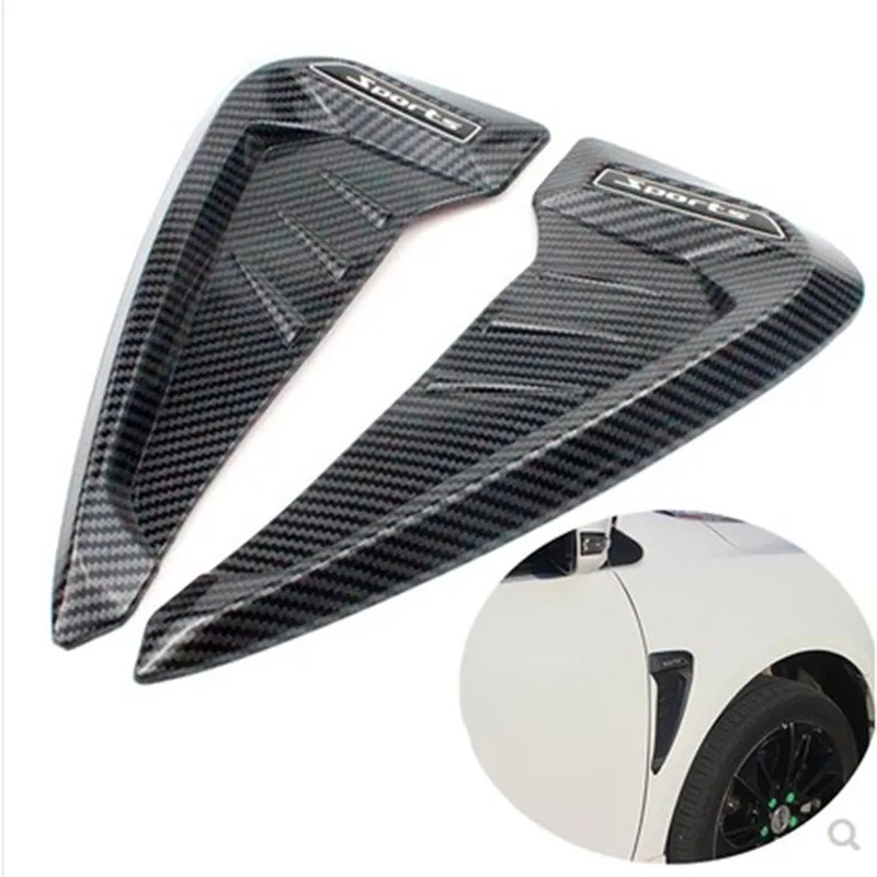 2 шт. углеродное волокно переднее крыло для автомобиля украшение боковое