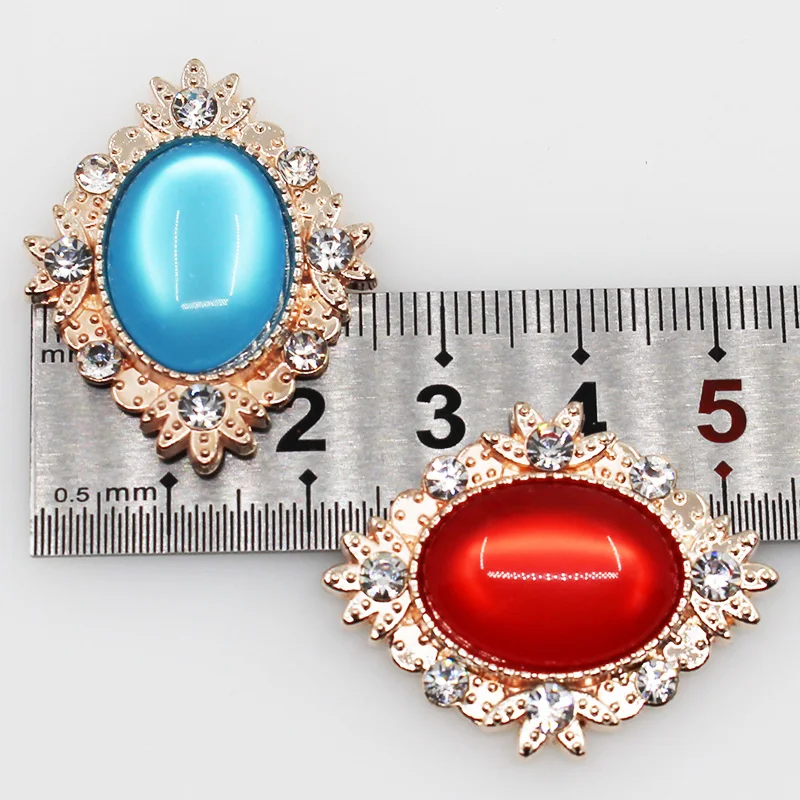 10 шт. 25x32 мм Стразы с плоской задней поверхностью украшения из сплава кристаллами