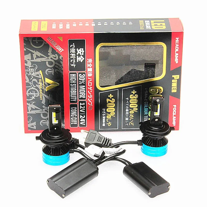 

very very very good quality canbus 80W bright led H4 H7 LED Headlight bulb 9600LM H11 9004 9007 H13 H16 12v led headlight