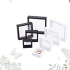 3D плавающий демонстрационный стенд для монет, чехол, коробка для хранения ювелирных изделий, серег, колец, драгоценных камней, коллекция, подставка для медалей