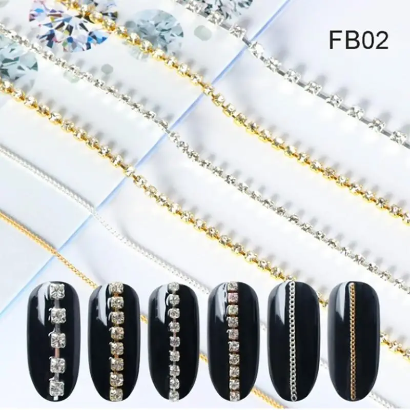 6 шт. Модные накладные ногти сделай сам Типсы для дизайна ногтей металлические