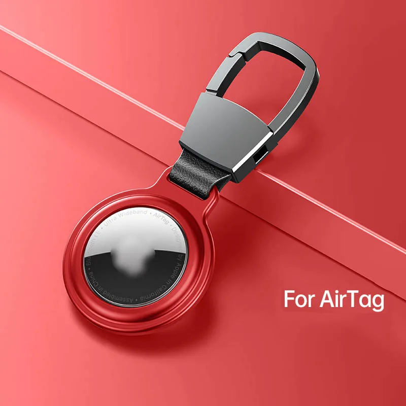 

Metal Keychain For Apple Airtag Case Aluminum Alloy Protective Sleeve Airtags Dog Anti-lost Waterproof Location Tracker Shell