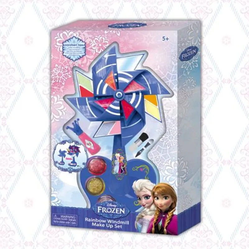 Замороженная Детская косметика игрушка для макияжа красочная ветряная мельница