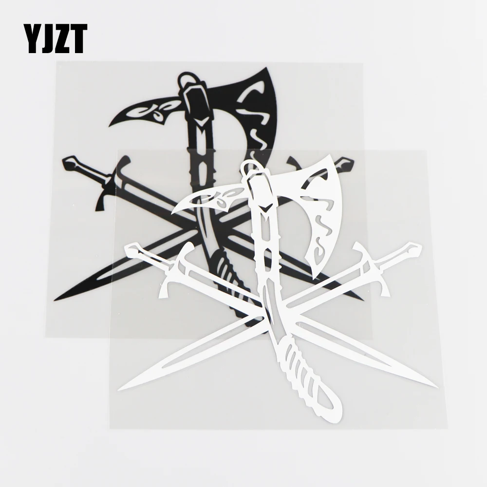 YJZT 15 5 см × 16 7 Виниловая наклейка с топором для оружия личной защиты