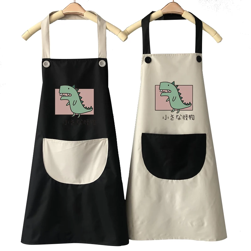 

Summer cute home kitchen apron waterproof oil-proof fashion women cooking housework overalls APRON