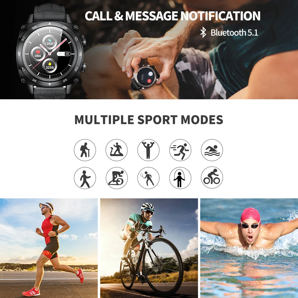 Cubot C3 Smartwatch Спортивный Водонепроницаемый 5ATM Фитнес-Трекер Смарт-Часы женские