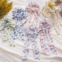 ruoshui woman chiffon elastic hairband girls floral hair ties scrunchies women hair accessories rubber band ponytail holders