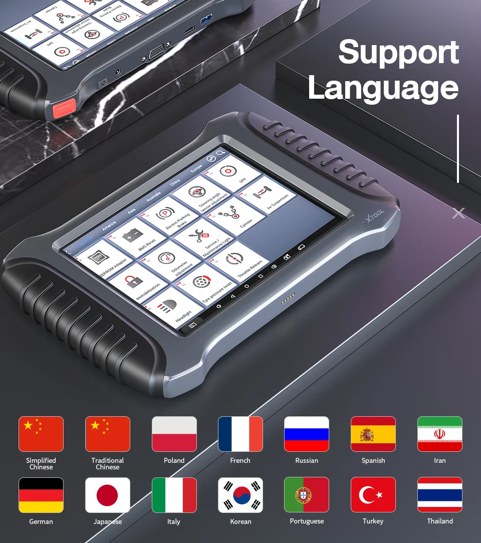 Автомобильный диагностический инструмент XTOOL A80 с Bluetooth/WiFi для ремонта автомобиля