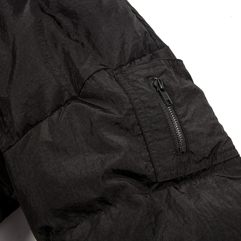 Утиный пух 20% белое корейское зимнее пальто размера плюс мужской пуховик парка с