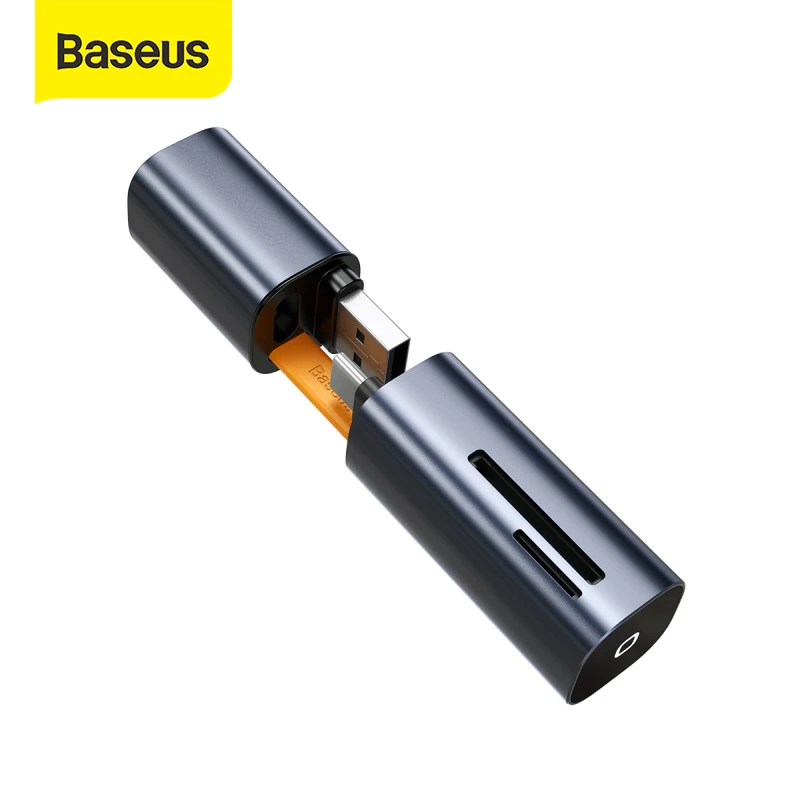 Кардридер Baseus 2 в 1 USB 3 0 Type C к TF Micro SD кардридер для MacBook Pro Smart OTG памяти Huawei|USB-хабы| |