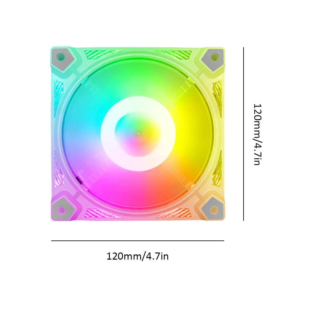 

COOLMOON 120mm 12V Case Fan Cooler 6Pin RGB LED Mute Ventilador Radiator Cooling Fan PC Computer Case Cooler Fans