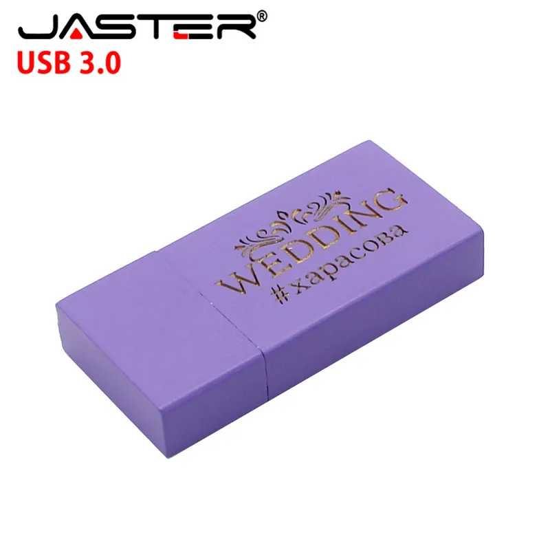 JASTER USB 3 0 хит продаж креативный покраска 10 цветов деревянный квадрат 4 ГБ/8 ГБ/16 ГБ/32