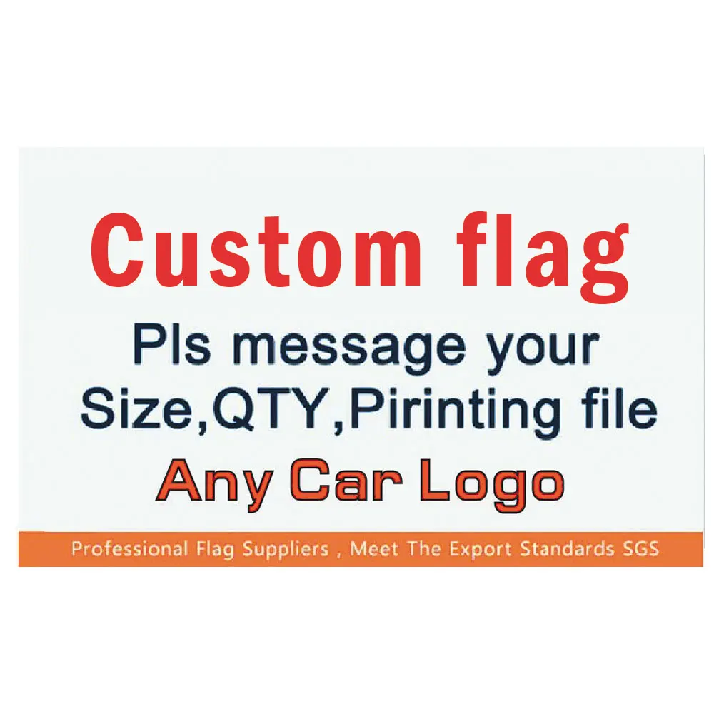 Авторские автомобильные флаги могут помочь вам с дизайном 150x90 см (3x5 футов) 100D