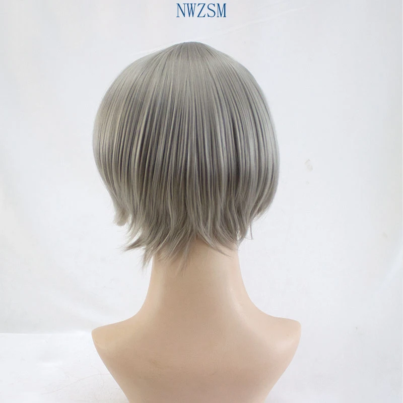 Haikyuu!! Sugawara Koushi Cosplay Wig Short Gray High Temperature Fiber Hair Costume Play Wigs Quality Rose Network | Тематическая