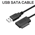 USB адаптер для ПК 6P 7P CD DVD Rom SATA к USB 2,0, конвертер Slimline Sata 13 Pin, адаптер, кабель для ПК, ноутбука