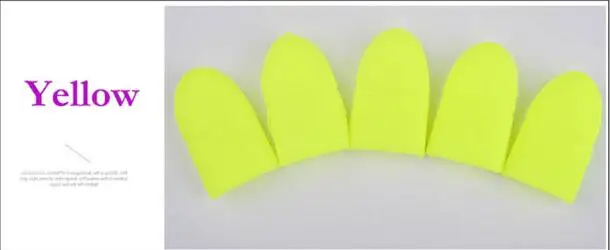 yellow 5 шт. наконечники для дизайна ногтей УФ-Гель-лак для удаления обертывания Силиконовый Эластичный замачиваемый колпачок маникюрные ногти советы для очистки лака инструмент повторное использование - Цвет: yellow
