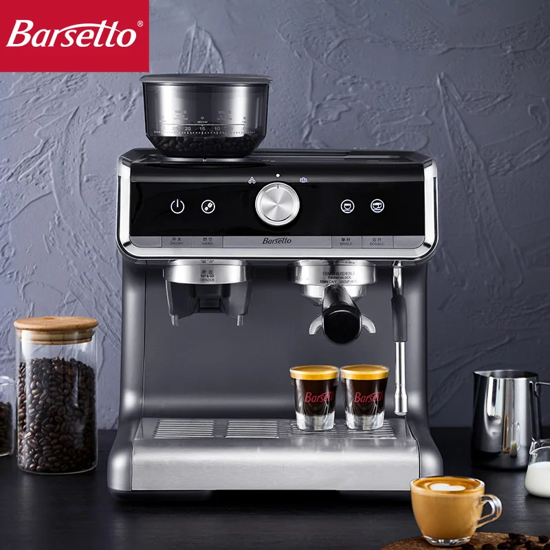 Barsetto 15 бар кофемашина для эспрессо встроенный пенообразователь молока кофеварки