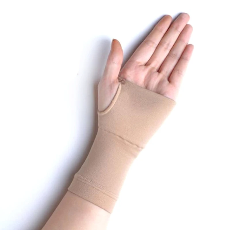 1 пара черный/телесный кистевой туннель бандаж для запястья с поддержкой