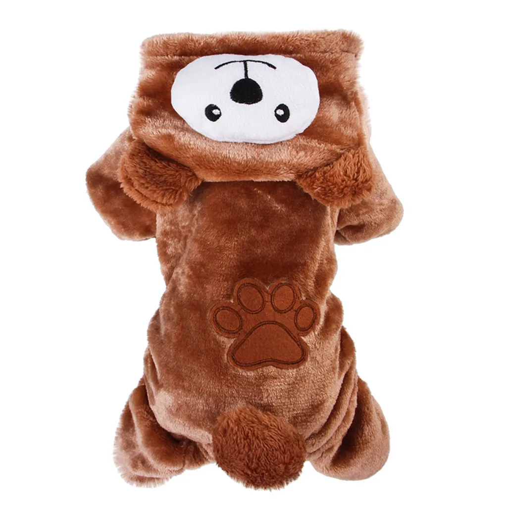 Новое милое пальто с капюшоном для домашних питомцев сохраняющее тепло удобная