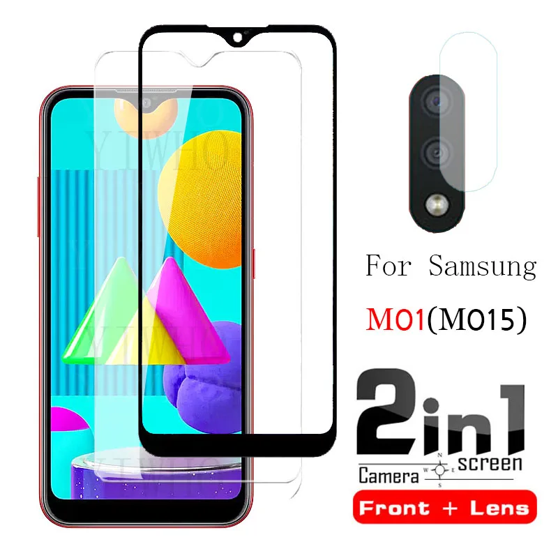 2 в 1 объектив камеры + Защита экрана для Samsung Galaxy M01 закаленное стекло M015 M 01 Samsungm01