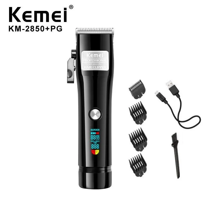 Профессиональная машинка для стрижки волос Kemei Электрический Мощный